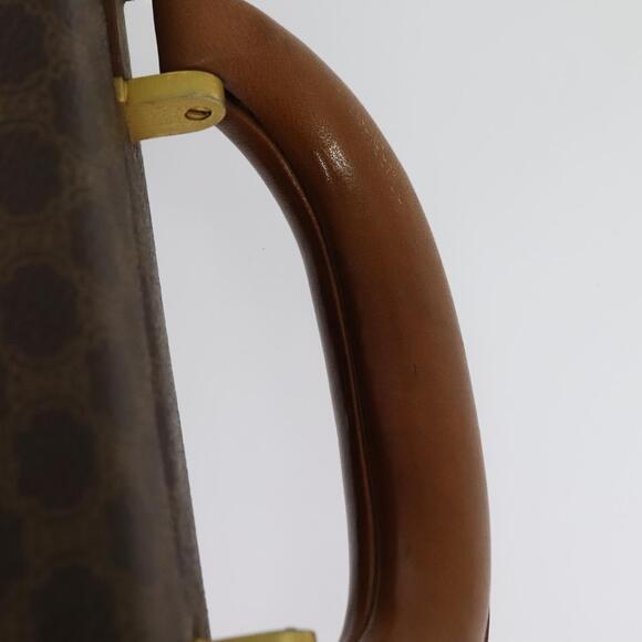 CELINE Macadam Canvas Trunk Pvc Leather Brown Gold - Picture 8 of 13